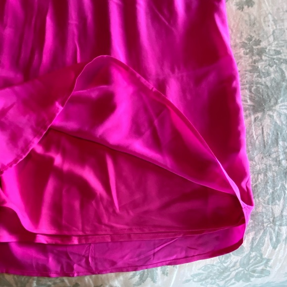 C. Wonder Bright Pink/Fuchsia Silk Dress with Slip - Picture 11 of 16